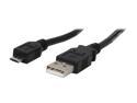 Link Depot MUSB-3 Black USB A/male to Micro USB 5 pin male