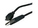 Link Depot MUSB-15 Black USB 2.0 Type A Male to Micro USB 5-pin Male Cable