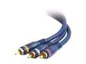 Cables To Go Model 29111 100 ft. Velocity RCA Audio/Video Combination Interconnect Male to Male