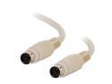 C2G 02692 PS/2 M/M Keyboard/Mouse Cable, Beige (6 Feet, 1.82 Meters)