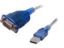 C2G 26886 USB to DB9 Serial RS232 Adapter Cable, Blue (1.5 Feet, 0.45 Meters)