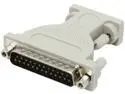C2G 02446 DB9 Female to DB25 Male Serial RS232 Adapter, Beige