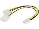 C2G 35522 One 6-Pin PCI Express to Two 4-Pin Molex Power Adapter Cable (10 Inch)