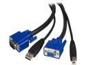 StarTech.com 6 ft. USB+VGA 2-in-1 KVM Switch Cable SVUSB2N1_6