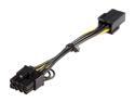 StarTech.com PCIEX68ADAP 6.1 in. PCI Express 6 pin to 8 pin Power Adapter Cable Female to Male