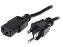 StarTech.com PXT101_10 10 ft Standard Computer Power Cord - NEMA 5-15P to C13 - 10ft NEMA 5-15P to IEC 320 C13 Power Cable