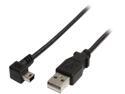 StarTech.com USB2HABM3RA 3 ft Mini USB Cable - A to Right Angle Mini B