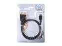KINGWIN HDMIC-02 6 ft. Black HDMI Male to DVI Male Extension Cable