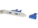 KINGWIN KW-PCI2USB3 Blue 2 Port USB 3.0 Bracket 20pin Header Cable