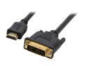 BYTECC HMD-10 10 ft. Black HDMI Male to DVI-D Male HDMI High Speed Male to DVI-D Male Single Link Cable Male to Male