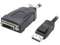 C2G 54131 8in DisplayPort 1.1 Male to DVI-D Female Adapter Cable