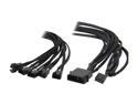 Evercool EC-DF001 1.47 ft. Supports 5 PWM Fans Black Braided Cable Male to Male