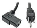 Tripp Lite Model P006-010-13RA 10 ft. Standard Computer Power Cord, 10A, 18AWG (NEMA 5-15P to Right Angle IEC-320-C13)