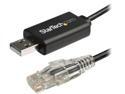 StarTech.com 6 ft. / 1.8 m Cisco USB Console Cable - USB to RJ45 Rollover Cable - Transfer rates up to 460Kbps - M/M - Windows&reg;, Mac and Linux&reg; Compatible
