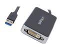 StarTech.com USB32DVIEH USB 3.0 to DVI External Video Card Multi Monitor Adapter with 1-Port USB Hub - 1920 x 1200