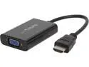 StarTech.com HD2VGAA2 HDMI to VGA Adapter - With Audio - 1080p - 1920 x 1200 - Black - HDMI Converter - VGA to HDMI Monitor Adapter