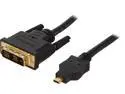 StarTech.com HDDDVIMM2M Black Micro HDMI (19 pin) Male to DVI-D (19 pin) Male to Male Cable