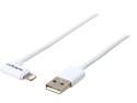 StarTech.com USBLT2MWR Angled Lightning to USB Cable - 2m (6ft) - White - Apple MFi Certified