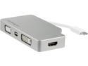 StarTech.com CDPVGDVHDMDP USB C Multiport Video Adapter - Aluminum - USB-C to VGA/HDMI/Mini DisplayPort/DVI Adapter -Display Adapter (CDPVGDVHDMDP)
