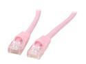Coboc CY-CAT5E-50-PK 50ft.24AWG Snagless Cat 5e Pink Color 350MHz UTP Ethernet Stranded Copper Patch cord /Molded Network lan Cable