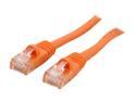 Coboc CY-CAT6-30-OR 30ft. 24AWG Snagless Cat 6 Orange Color 550MHz UTP Ethernet Stranded Copper Patch cord /Molded Network lan Cable