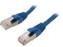 Coboc CY-CAT6A-STP-20-BL 20ft.26AWG Snagless Cat 6A Blue Color 550MHz SSTP(PIMF) Shielded Ethernet Stranded Copper Patch cord /Molded Network lan Cable