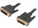 Coboc Model CO-DDMM-6-BK 6 ft. Black Color 28 AWG Solid Copper Conductor DVI-D Dual-Link (24+1) Male to Male Digital Video Cable w/ Ferrite Cores, Gold Plated