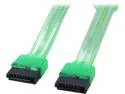 Coboc Model SC-SATA3-18-GR 18" SATA III 6Gb/s Data Cable,UV Green