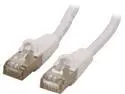 Coboc CY-CAT7-50- White 50ft. 26AWG Snagless Cat 7 White Color 600MHz SSTP(PIMF) Shielded Ethernet Stranded Copper Patch cord /Molded Network lan Cable