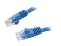 Coboc CY-CAT6-01-BL 1ft. 24AWG Snagless Cat 6 Blue Color 550MHz UTP Ethernet Stranded Copper Patch cord /Molded Network lan Cable