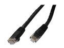 Coboc CY-CAT6-20-BK 20ft. 24AWG Snagless Cat 6 Black Color 550MHz UTP Ethernet Stranded Copper Patch cord /Molded Network lan Cable