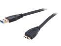 Coboc CY-U3-AMicBMM-3-BK 3ft SuperSpeed 5Gbps USB 3.0  A Male to Micro B Male Cable,Gold Plated,Black,M-M