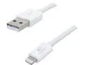 Coboc Light-White 6 ft. MFi Certified White Apple 8-pin Lightning Connector to USB Cable for Apple iPhone5, iPad4, iPad Mini, iPod Touch 5th Gen, iPod Nano 7th Gen - Charge and Sync Cable