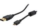 Coboc CL-U2-AMicBMM-3-BK 3ft High Speed USB 2.0 A Male to Micro B 5pin Male Cable w/ ferrite Core,Gold Plated,Black