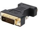 Coboc EA-AD-DVI2VGA-MF Black Color Dual Link DVI-I(24+5) Male to VGA Female Analog Video Adapter,Gold Plated,M-F