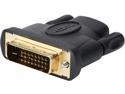 Coboc EA-AD-DVI2HDMI-MF Black Color Dual Link DVI-D (24+1) Male to HDMI Female Digital Video Adapter, Gold Plated