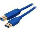 Coboc CY-U3-ABMM-10-BL Blue SuperSpeed 5Gbps USB 3.0  A Male to B Male Cable,Gold Plated,Blue