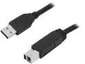 Coboc CY-U3-ABMM-15-BK Black SuperSpeed 5Gbps USB 3.0 A Male to B Male Cable,Gold Plated,Black