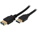 Coboc CY-U3-AAMF-10-BK Black SuperSpeed 5Gbps USB 3.0 A Male to A Female Extension Cable,Gold Plated,Black