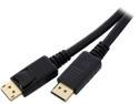 Coboc CL-DP-HBR2-10-BK 10ft 28AWG Displayport1.2 High Bit-Rate 2 DisplayPort Male to Male Cable with latching,Gold Plated,Black - 4K x 2K Ready - Eyefinity Support
