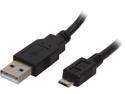 Rosewill U2-AM-MICROB5M-6-BK Black 6 ft. USB Type A to Type Micro B 5-Pin Cable