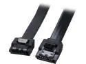 Rosewill SC-SATA3-10-LL-BK 10" SATA III 6Gb/s Data Cable w/ Latch, Black