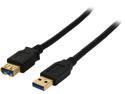 Rosewill CY-U3-AAMF-6-BK Black USB 3.0 A Male to A Female Extension Cable