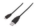 Kaybles USB-MIC-6 Black USB 2.0 A/Male to Micro USB B/Male Cable