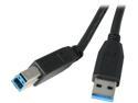 Kaybles USB3-AB-10FT 10 ft. Black USB 3.0 A Male to B Male Cable in Black Color 10 feet - OEM