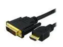 Insten 675759 10 ft. Black HDMI Male to DVI Male HDMI to DVI Cable Male to Male