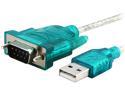Insten 1161210 Translucent blue / silver 2X USB 2.0 to RS232 Converter Cable