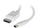 C2G 54298 Mini DisplayPort to DisplayPort Adapter Cable M/M, White (6 Feet, 1.82 Meters)