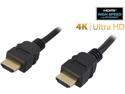 Nippon Labs HDMI-HS-10 10 ft. HDMI 2.0 Male to Male High Speed Cable with Ethernet Channel, Black