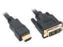 Nippon Labs DVI 2 HDMI 6 ft. HDMI Male to DVI-D Adapter Cable with Gold-plated Connector, Black